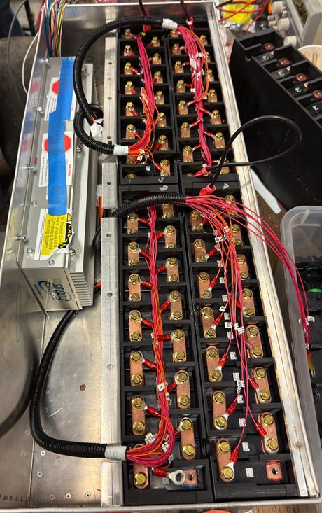 The first successfully assembled high-voltage accumulator module