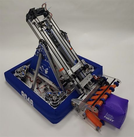 The Lakerbots 8046 Charged Up competition robot