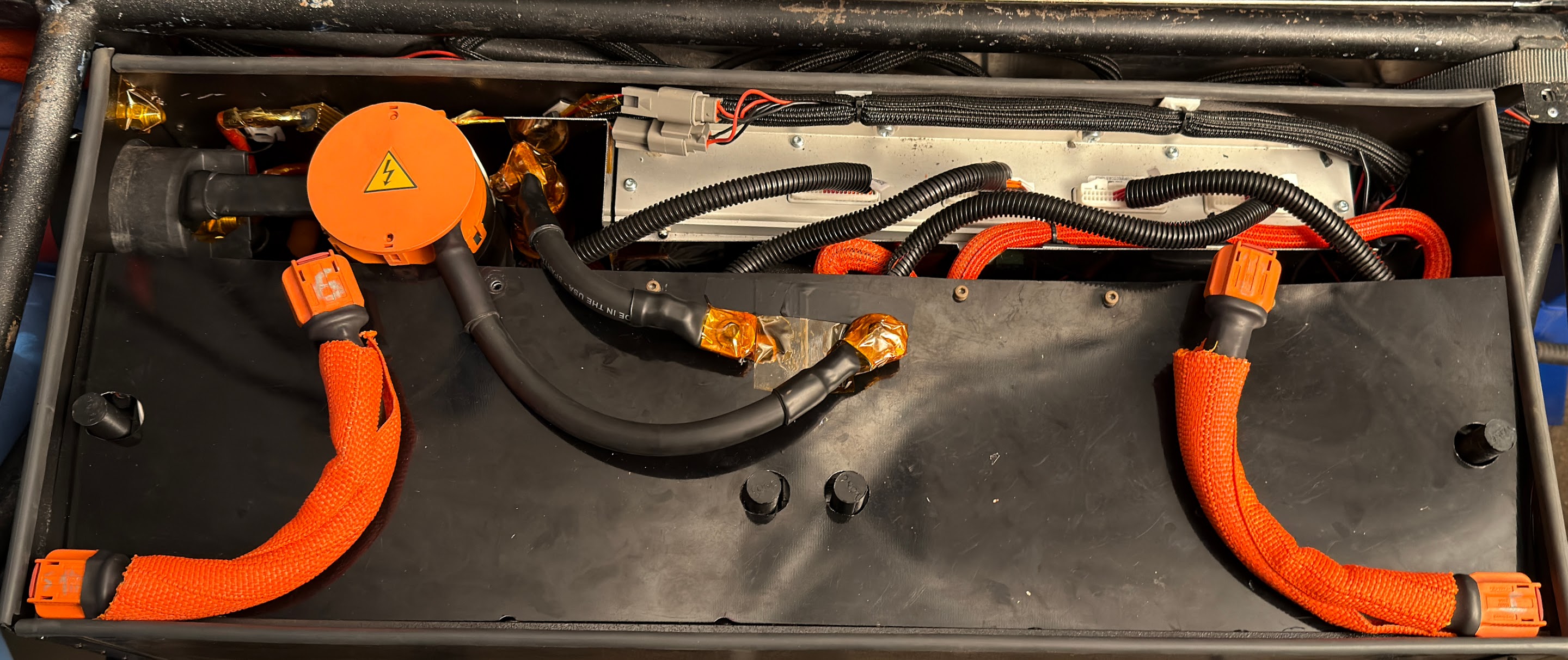 Prototype accumulator deployment in the car's sidepod