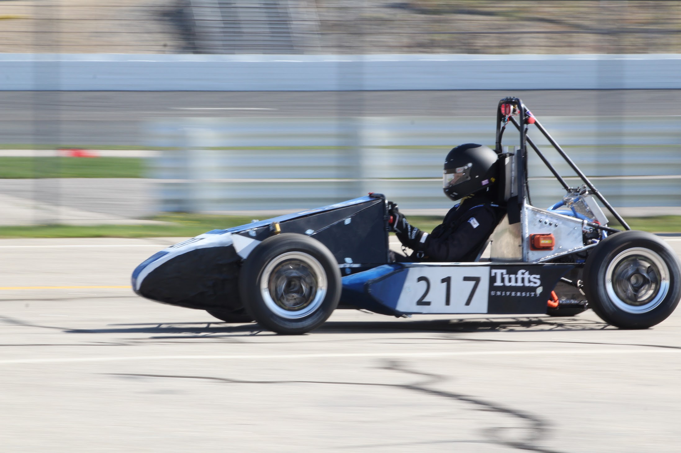 High-voltage accumulator installed in the FSAE race car