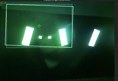 Limelight vision processor interface showing target detection